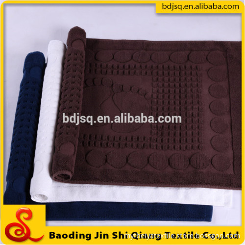 Cobblestone jacquard luxury 100% cotton Hotel bathmat